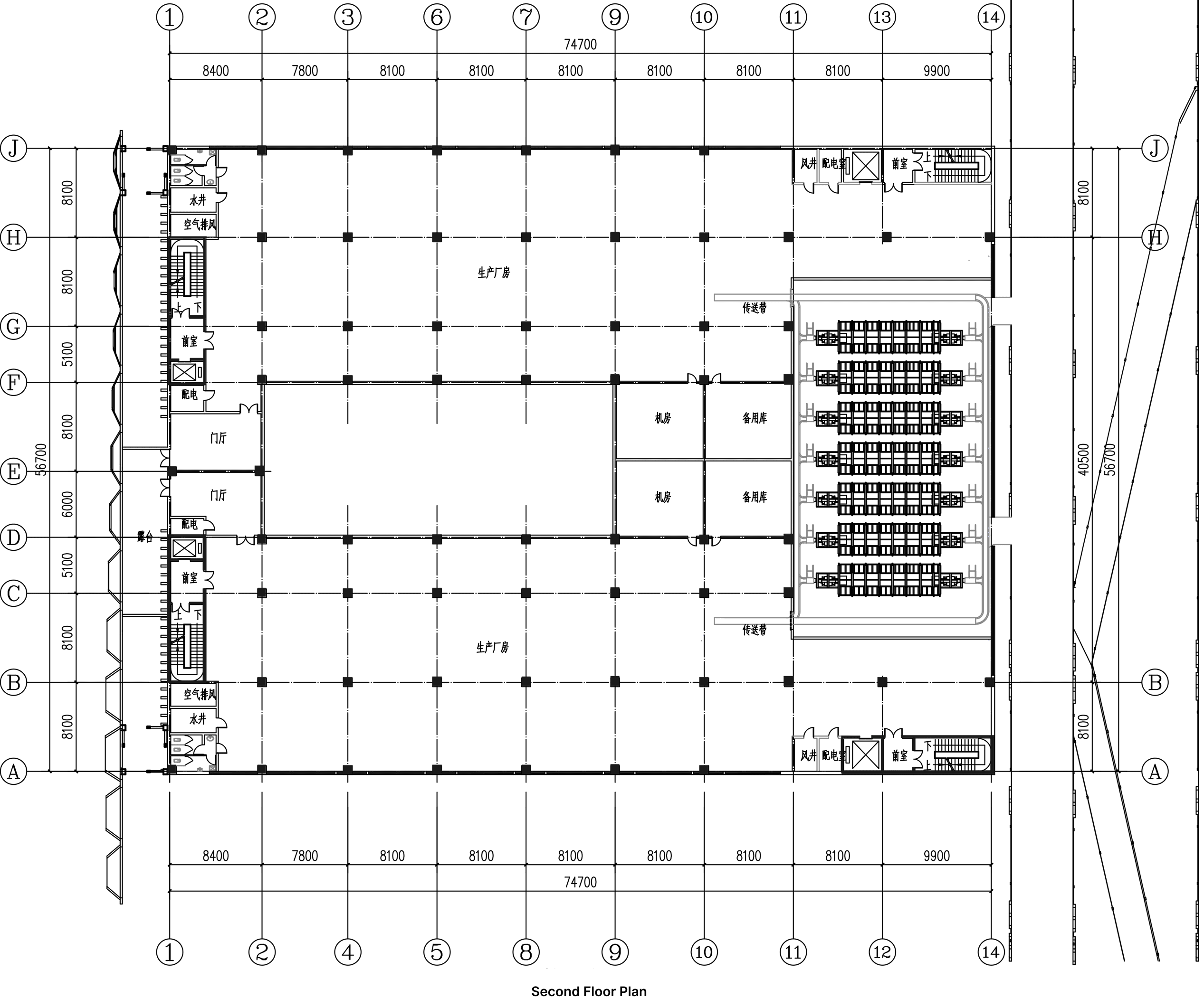 Individual factory typical-floor plan.