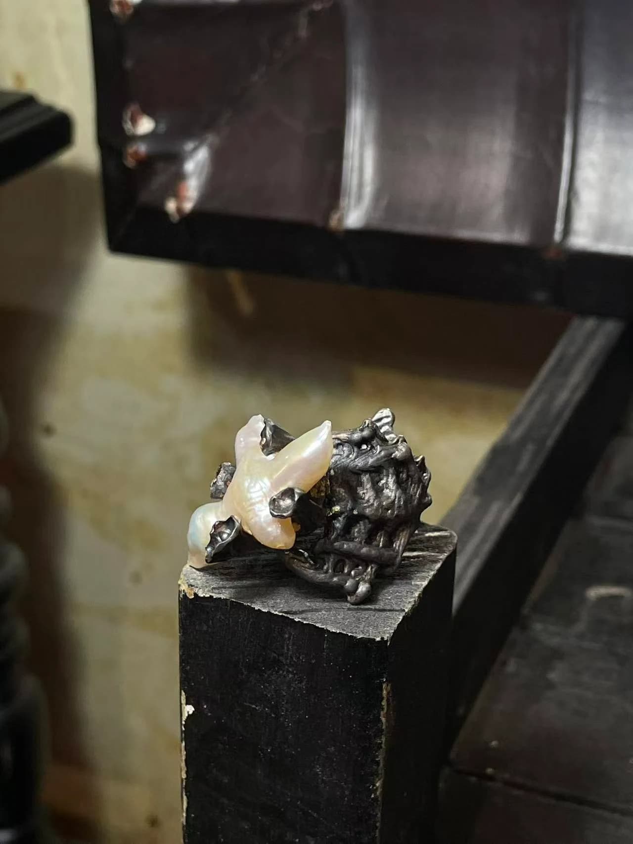 Baroque Pearl Ring
